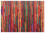 Weave PVC Bathroom Mat, Multicolored, 26" x 39", Covers 6.9 sq ft