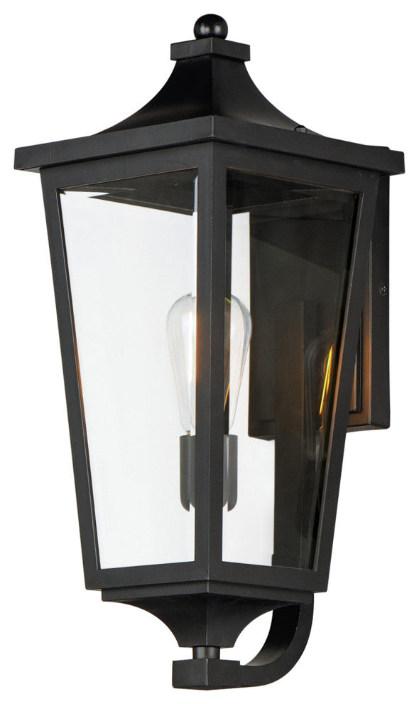 Maxim 40233CL Sutton Place Vivex 19" Tall Outdoor Wall Sconce - Black