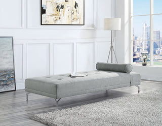 Velvet Sofa With Button Tufted, Gray