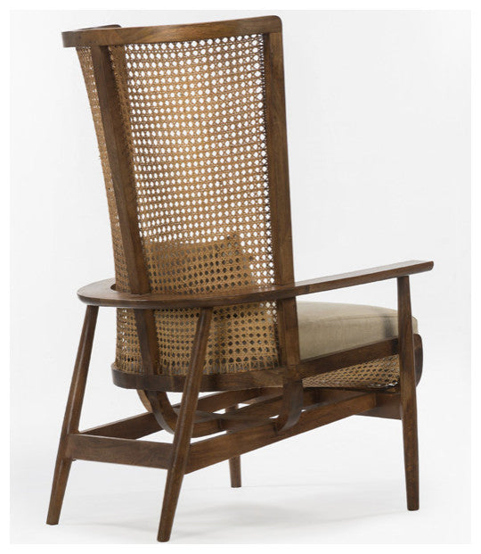 Wingman Cane Accent Chair