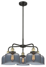 Innovations Cone 5 26" Chandelier Black Antique Brass