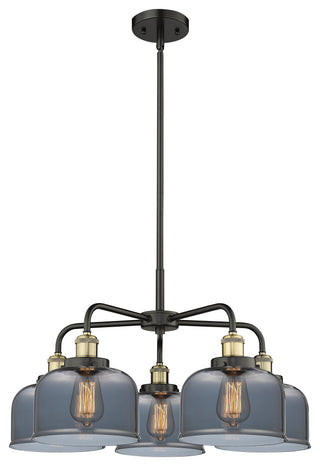 Innovations Cone 5 26" Chandelier Black Antique Brass