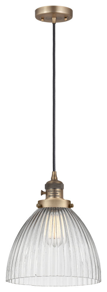 INNOVATIONS 201CSW-BB-G222-LED 1-Light Mini Pendant Brushed Brass