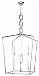 Elegant Lighting Denmark Collection Chandelier, Polished Nickel