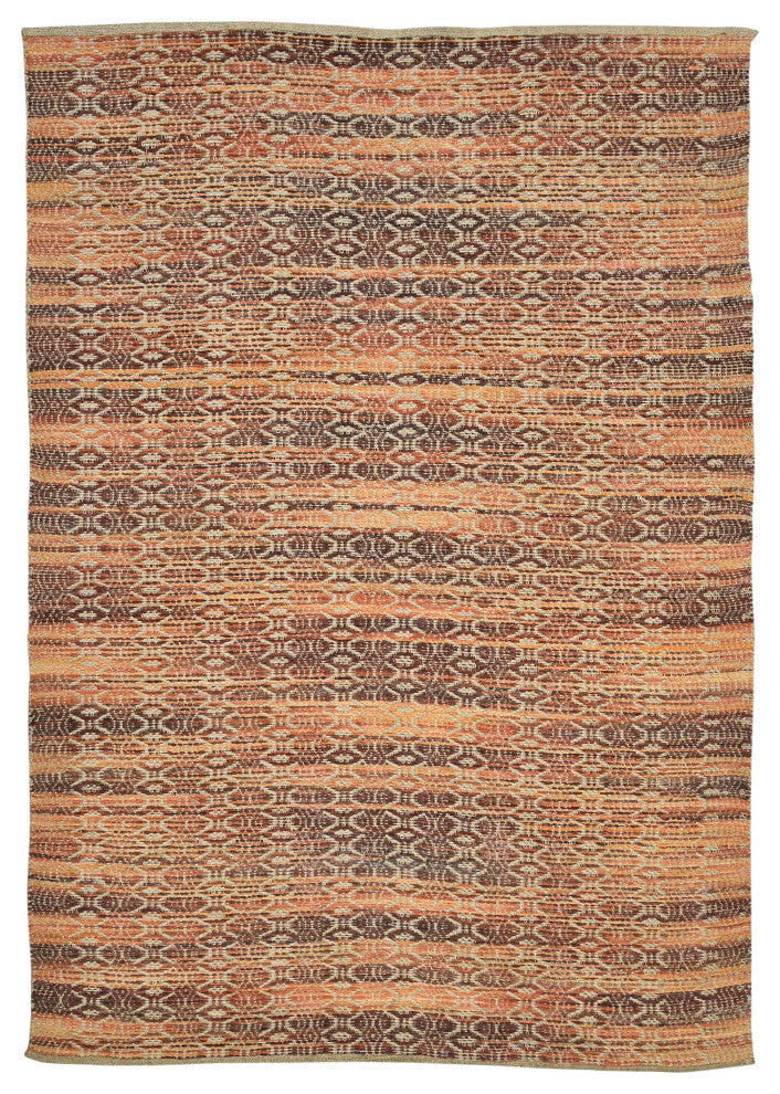 Zola Parquet Area Rug, Red, 5' x 8', Geometric