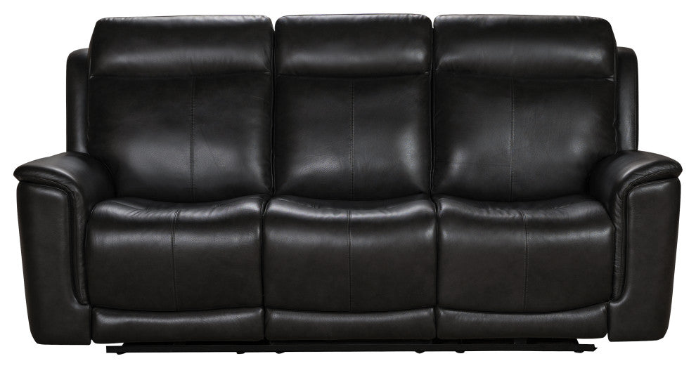 Burbank Power Reclining Sofa w/Power Head Rests & Lumbar, Matteo Smokey Gray