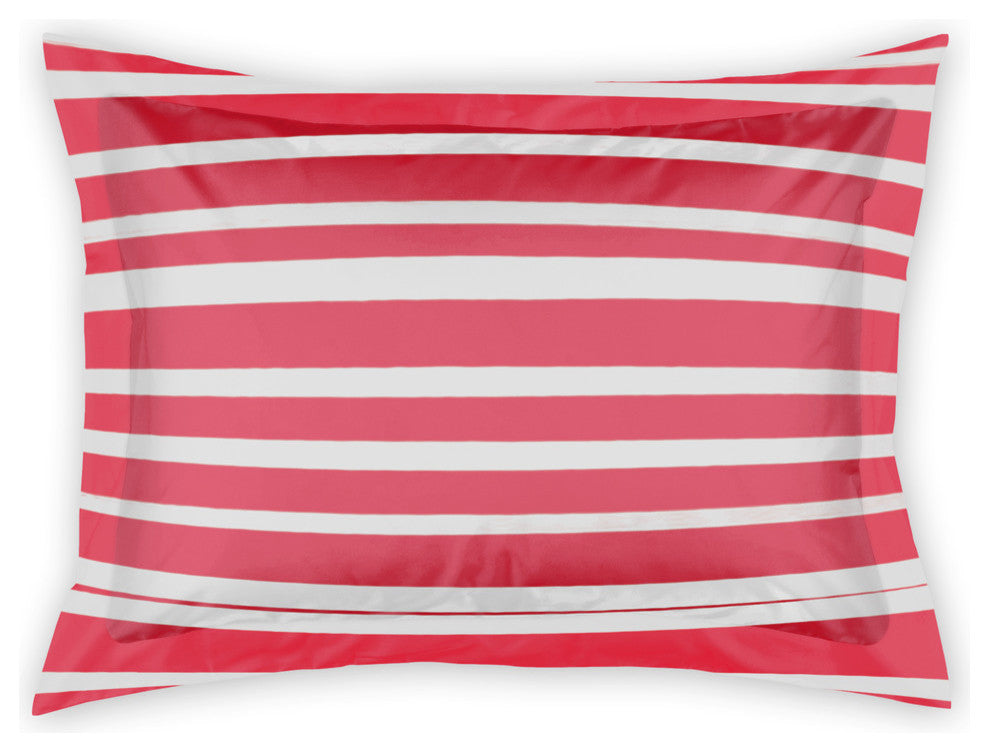 Pink Stripes Standard Brushed Poly Sham