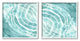 Calm Blue Water Ripples Clear Tropical Lake,12 x 12