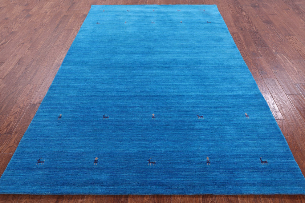 Persian Gabbeh Handmade Wool Rug 6' 0" X 9' 0" - Q15290