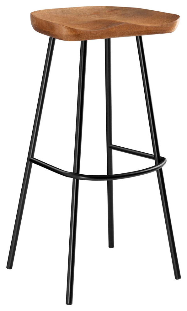 Concord Backless Wood Bar Stools - Set of 2