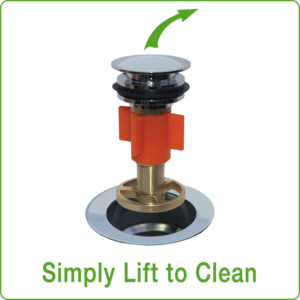 Patented Pop Down Bathtub Drain, Oil Rubbed Bronze