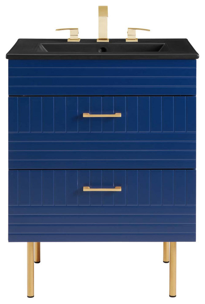 Daybreak 24" Bathroom Vanity, Blue Black