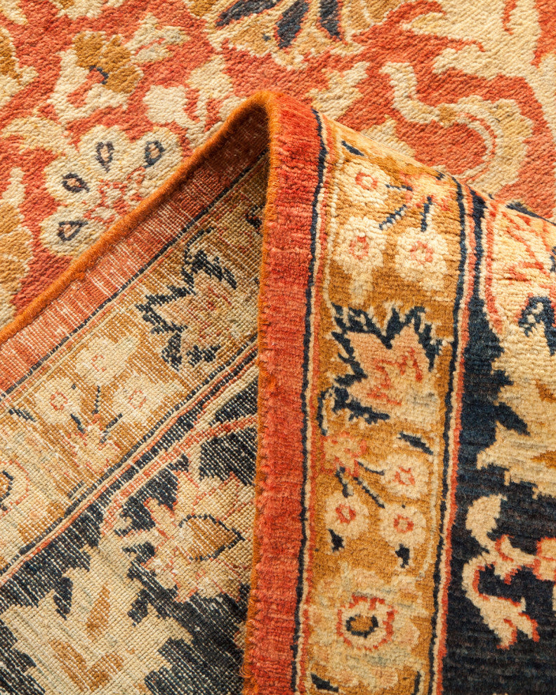Mogul, One-of-a-Kind Hand-Knotted Area Rug Orange, 8'0"x10'6"
