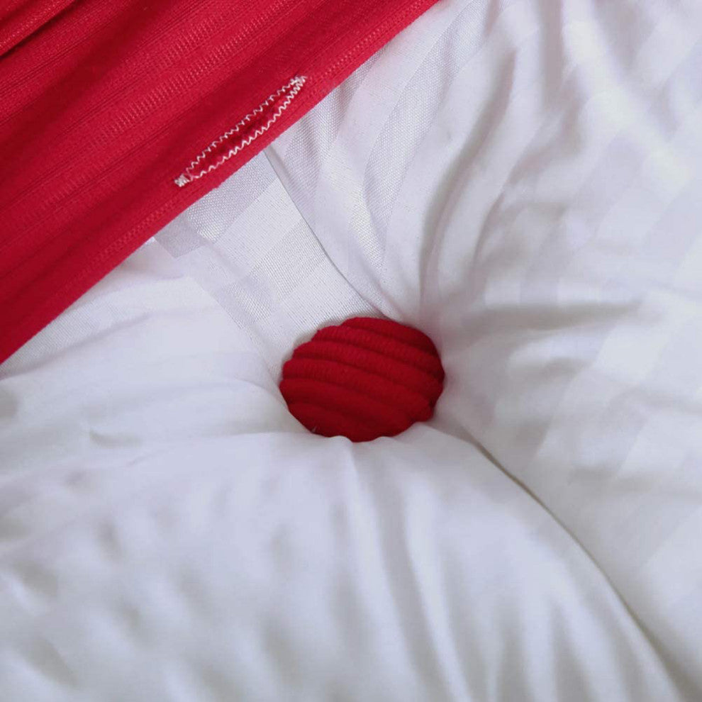 Bed Backrest Wedge Reading Pillow Daybed Headboard Cushion Red, 39x20x8