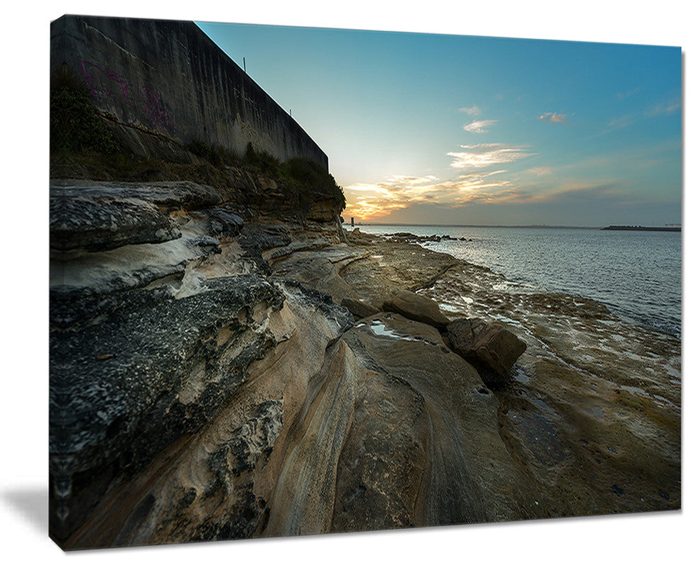 "Rocky Sydney Beach View" Canvas Print