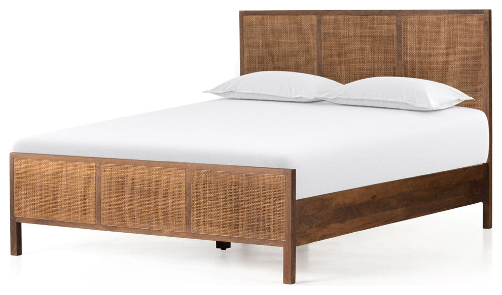 Sydney Bed-Brown Wash-Queen
