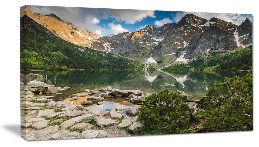 "Sunset Over High Mountains" Canvas Print
