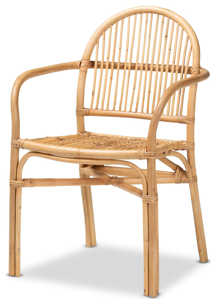 Lissa Natural Brown Rattan Dining Chair