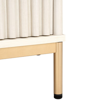Safavieh Lylia 2 Door Coffee Table, Bleached White/Gold