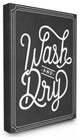 Stupell Industries Wash and Dry Typography, 30"x40", Canvas Wall Art