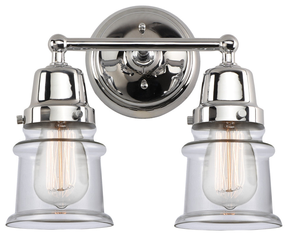 Innovations 623-2W-PC-G182S 2-Light Bath Vanity Light, Polished Chrome