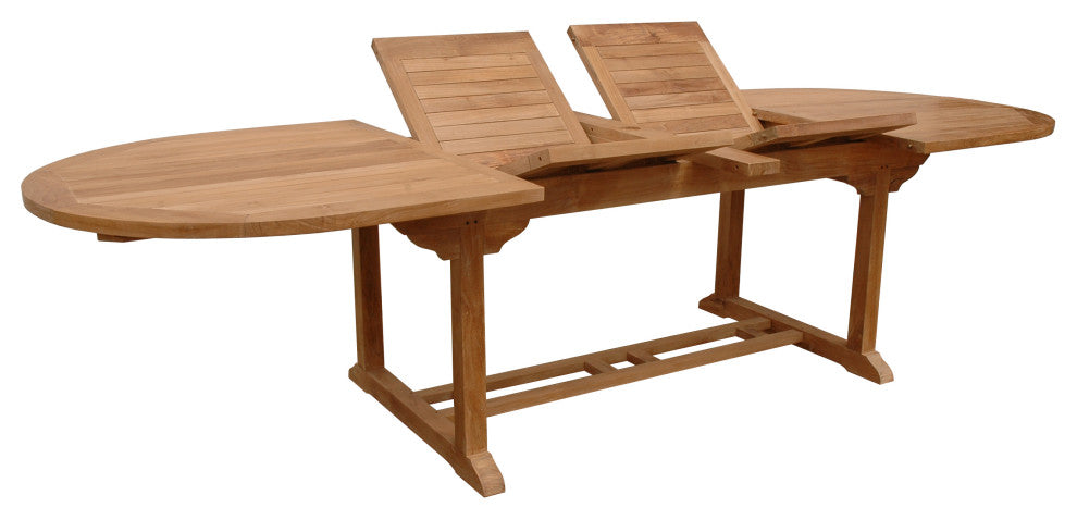 Bahama 117" Oval Extension Table w/ Double Extensions
