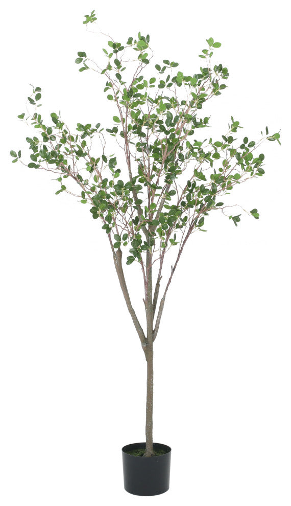 Willey Artificial Leaf Tree, Green, 25wx17dx59h