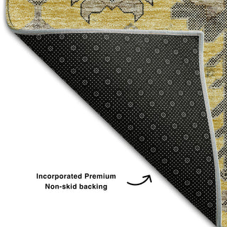 Premium Machine Washable Mayfield AMF697 Honey 8' x 10' Rug