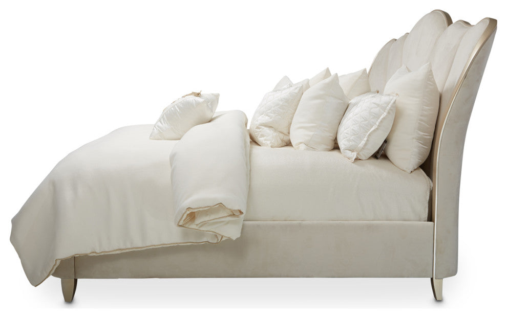 AICO Furniture Villa Cherie 7 Piece King Bedroom Set