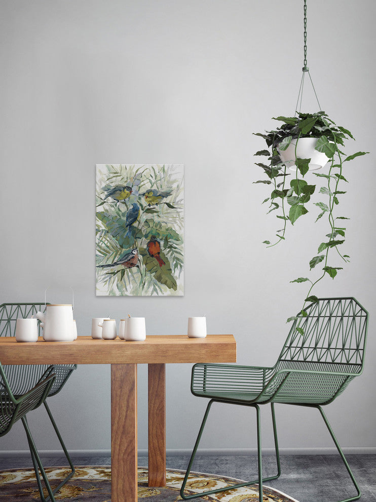 "Morning Birds III" Painting Print on Wrapped Canvas, 24"x36"