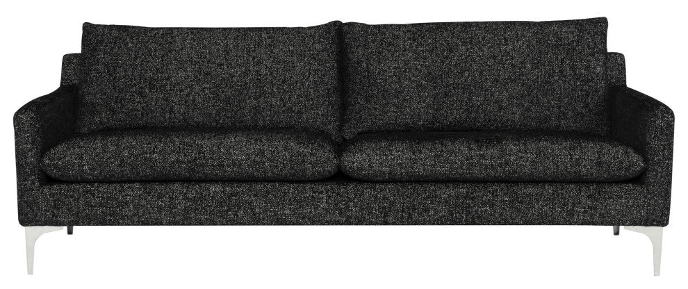 Anders Salt & Pepper Fabric Triple Seat Sofa, HGSC856