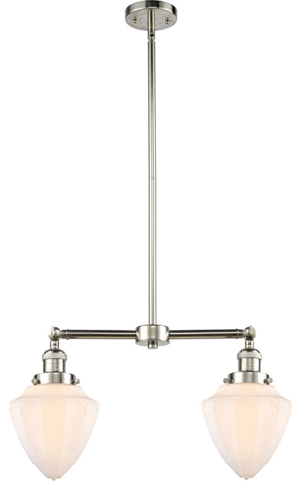 Innovations 209-PN-G661-7-LED 2 Light 24" Island Light, Polished Nickel