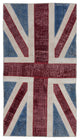 Rug N Carpet - Handwoven Oriental 2' 8'' x 5' 0'' Flag Patchwork Rug