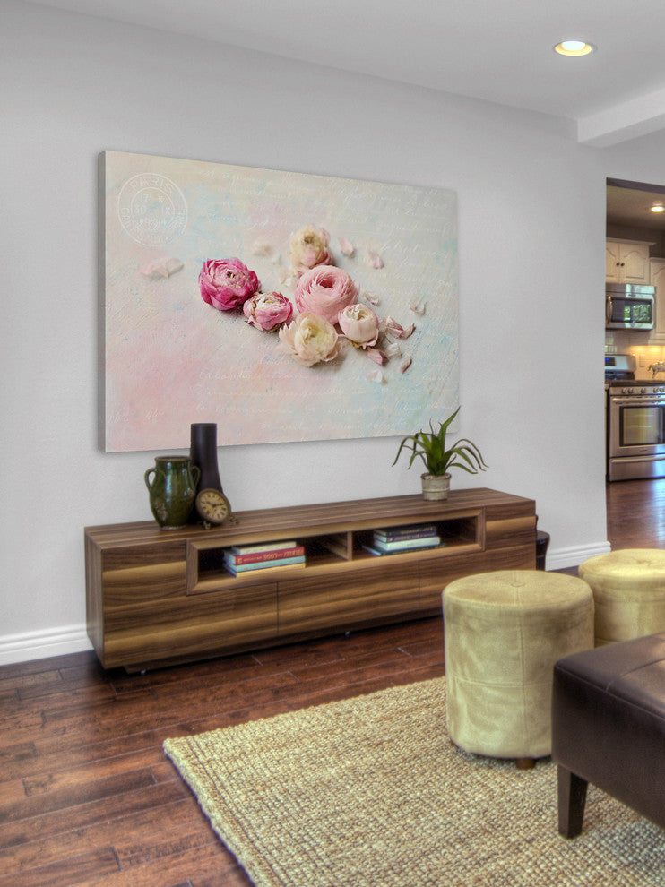 Marmont Hill, "Ranunculus Petals" by Sylvia Cook Print on Wrapped Canvas, 18x12