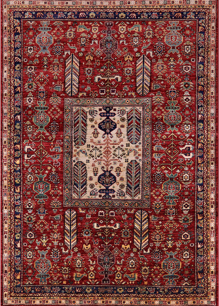 Ahgly Company Indoor Rectangle Mid-Century Modern Area Rugs, 7' x 10'