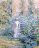 Robert Lewis Reid In the Flower Garden, Gallery Wrapped Canvas Print, 20"x25"