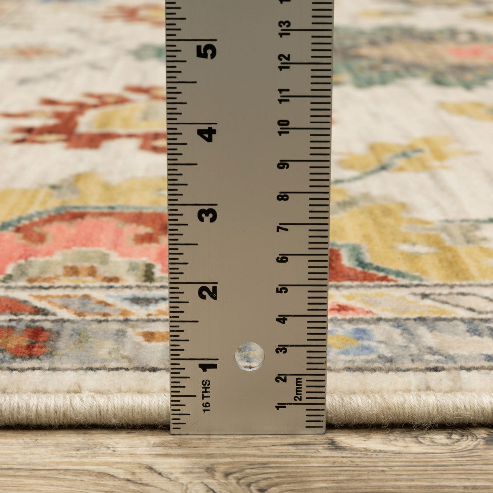 Oriental Weavers Lucca 2888L Floral Rug, Ivory, 3'3"x5'