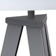 Amlight Berlin Tripod Floor Lamp With Metal Grey Tripod and White Shade