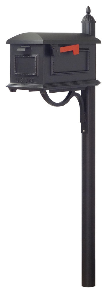 Traditional Curbside Mailbox and Richland Mailbox Post
