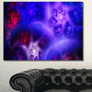 Bright Blue Magic Stormy Sky, Oversized Abstract Canvas Art Print, 60x40