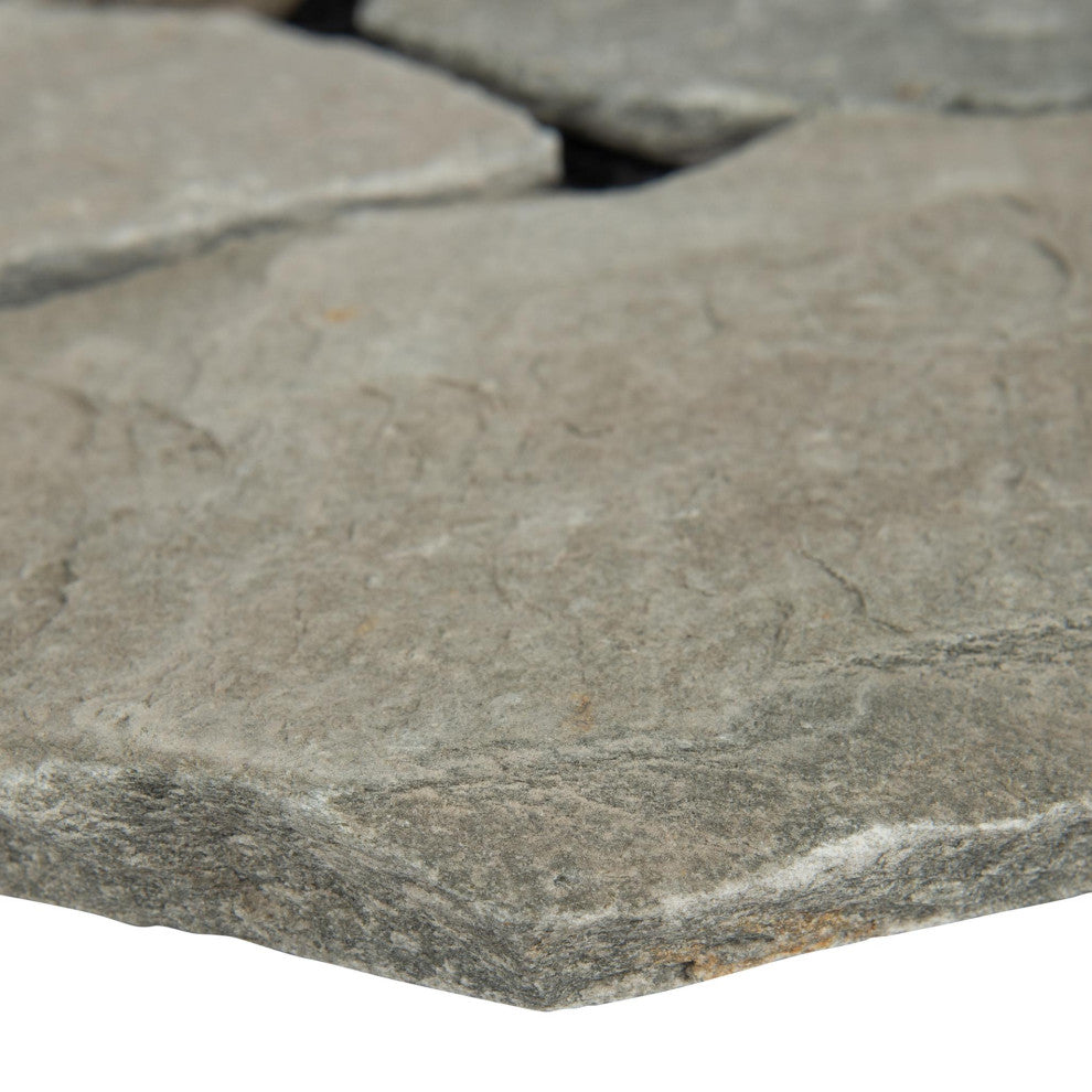 Golden White Mesh 2.7 Sqft Interlock Flagstone, 27 Sft