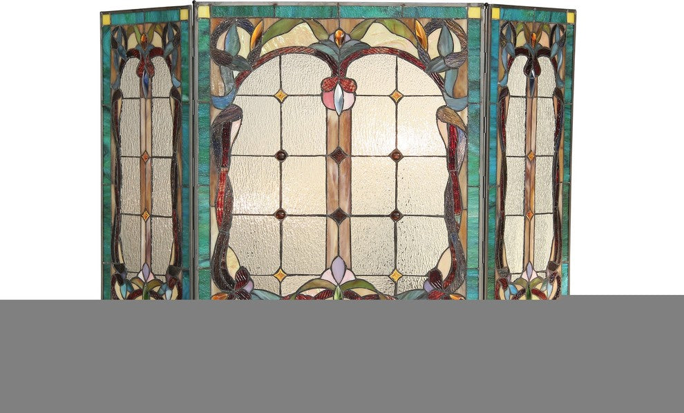 Lucian 3-Piece Folding Victorian Fireplace Screen