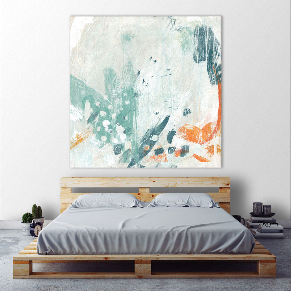 "Current Synergy II" Fine Art Giant Canvas Print, 54"x54"
