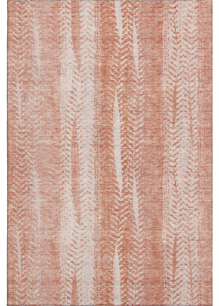 Premium Machine Washable Mayfield AMF694 Coral 2'6" x 3'10" Rug