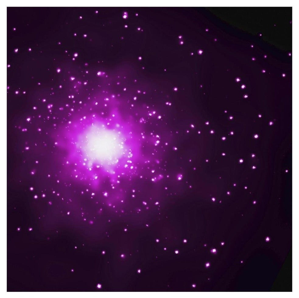 "M60 and M60-UCD1 (Chandra's View)" Digital Paper Print by NASA, 32"x32"