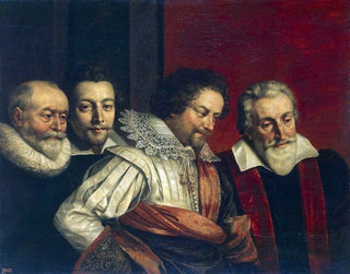 The Younger Frans Pourbus Portrait of Four Members of The Paris Council Print