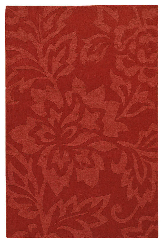 Jaipur Transitional Area Rug, Red, 5'x7'