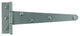 10 T Strap Door Hinge Black RSF Black Iron Light Duty 7" |