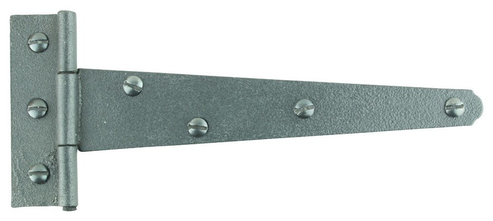 10 T Strap Door Hinge Black RSF Black Iron Light Duty 7" |