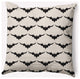20" x 20" Bat Colony Indoor/Outdoor Polyester Throw Pillow, Cream